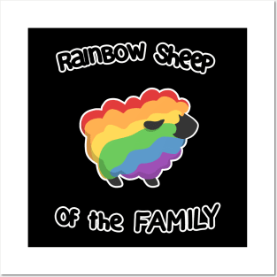 Rainbow sheep of the family Posters and Art